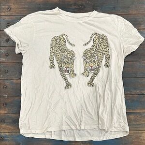 Show Me Your MuMu women’s size large Thomas Tee in Dancing Leopards